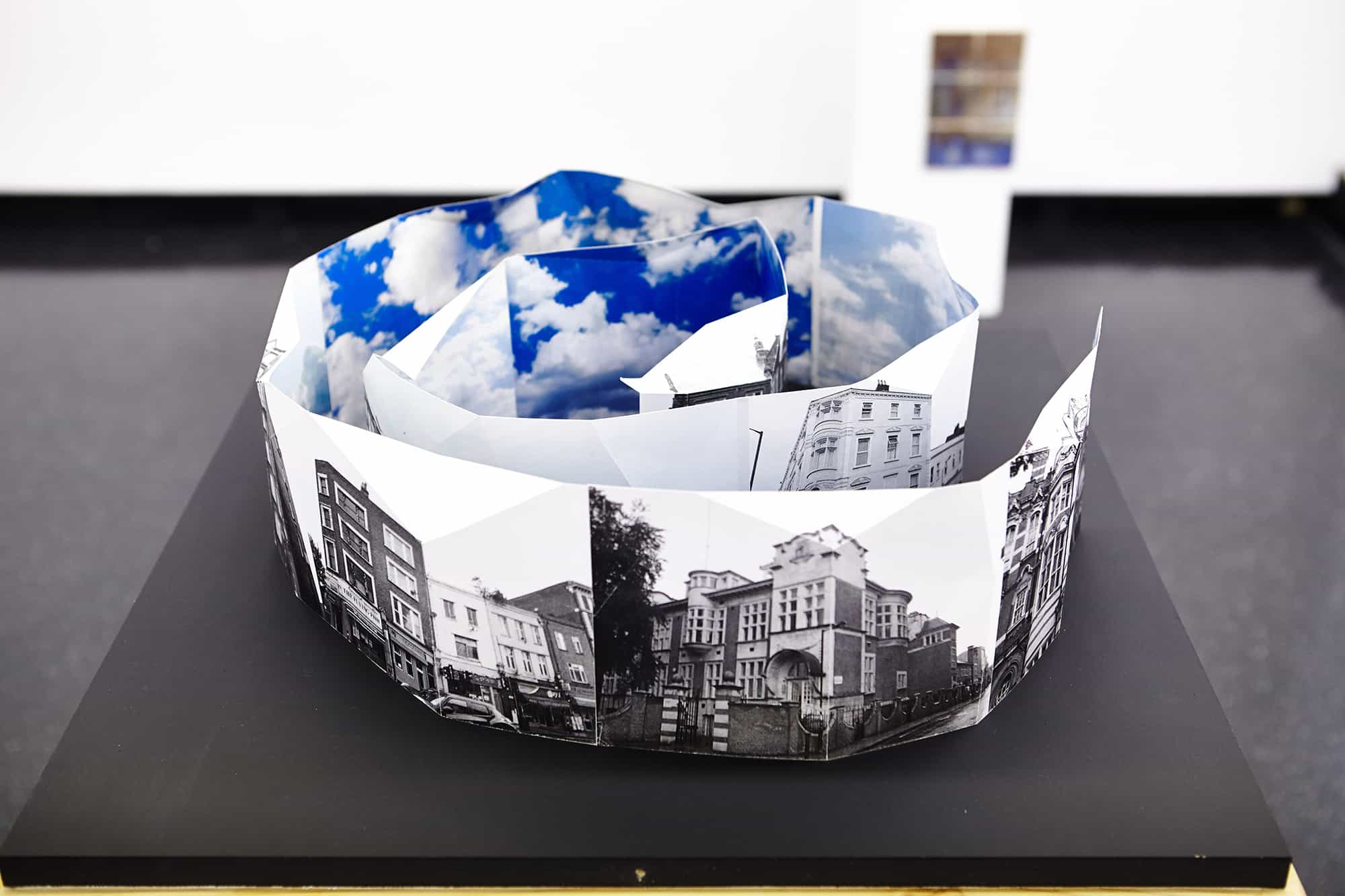 City photos on rolling paper, Hai Hui Xiong, MA Book Arts, Camberwell College of Arts